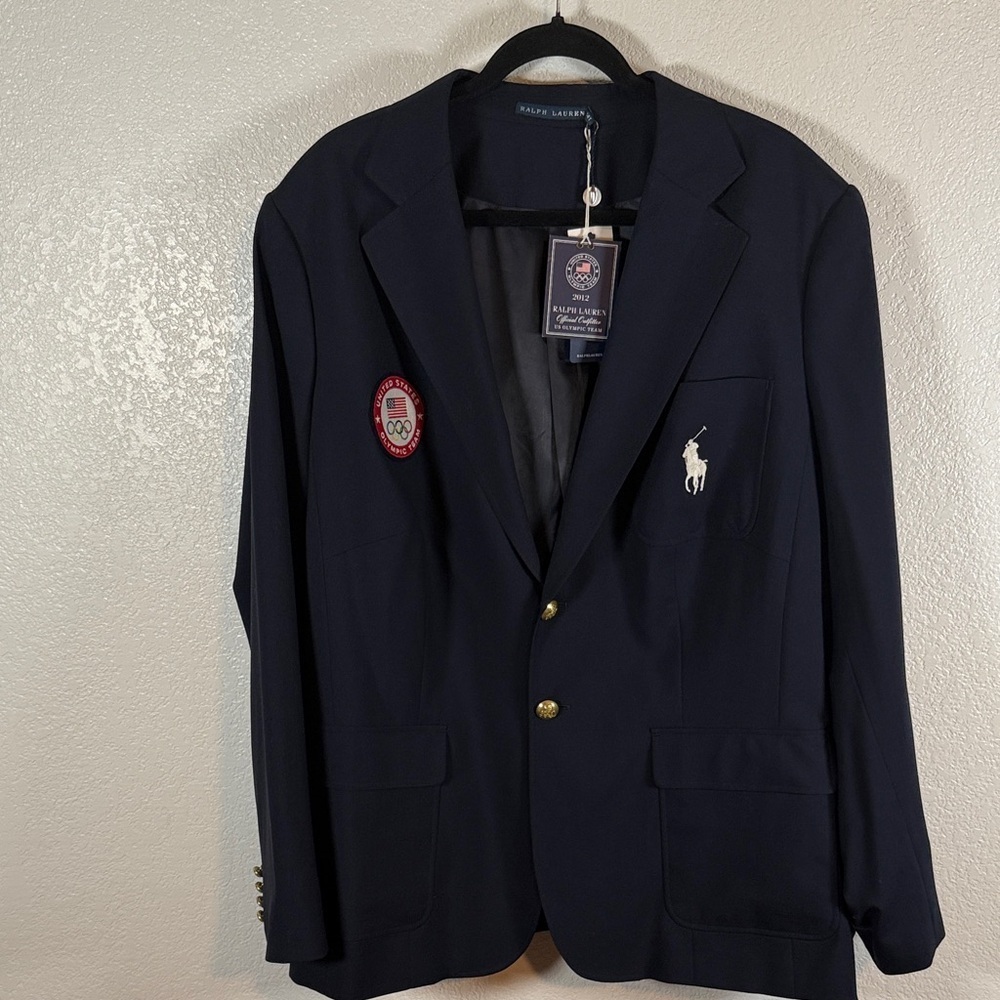 Ralph Lauren Navy 2012 Olympic Opening Ceremony Blazer Size 24T NWT